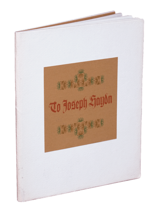 Item #110 To Joseph Haydn; | on the Occasion of the Performance of “The Creation’ in the...