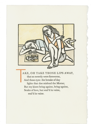 Item #166 Take, oh Take Those Lips Away…. William SHAKESPEARE