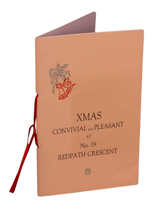 Item #174 Xmas Convivial and Pleasant at No. 19 Redpath Crescent. Stephen LEACOCK