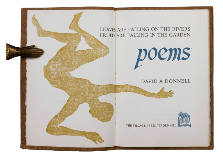 Item #200 Poems | Leaves are falling on the rivers | fruits are falling in the garden. David A. DONNELL.