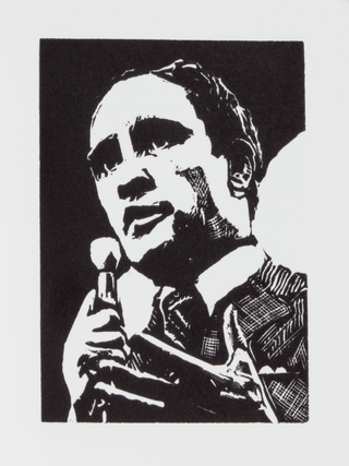 Pierre Elliott Trudeau | La Vie en Rose; | A Biography Told in 80 Wood Engravings.