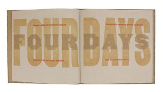 Item #221 Four Days; | translated by Henry Schogt | linocuts by William Rueter. Vsevolod...