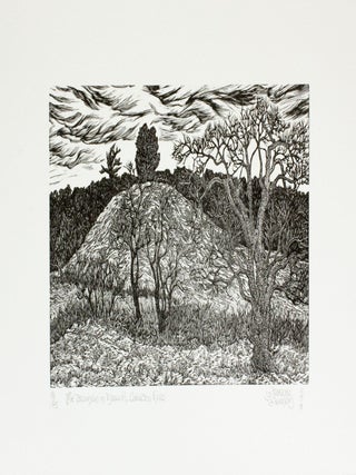 Item #282 The Drumlin in March, Caledon Hills. Gerard Brender à. Brandis, Wood Engraving