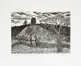 Item #282 The Drumlin in March, Caledon Hills. Gerard Brender à Brandis, Wood Engraving