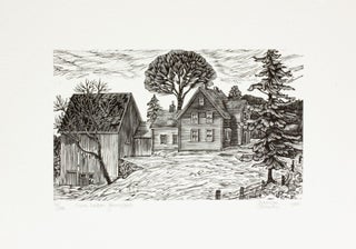 Item #285 Nova Scotian Farmstead. Gerard Brender à. Brandis, Wood Engraving
