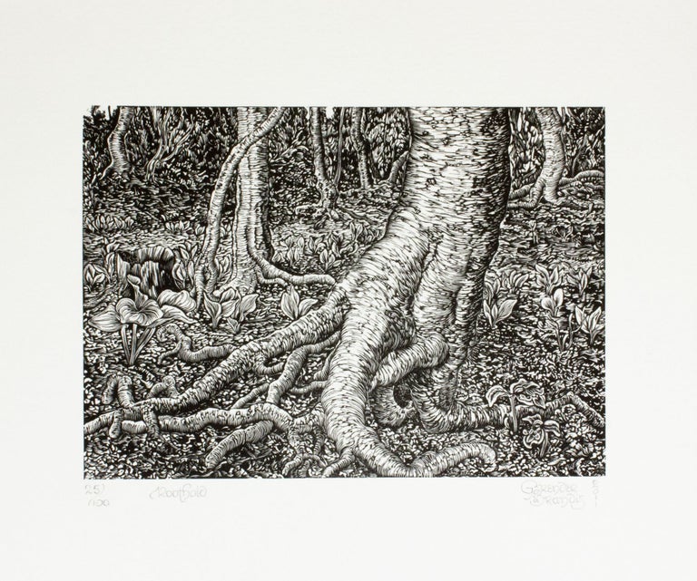 Item #287 Roothold. Gerard Brender à Brandis, Wood Engraving.
