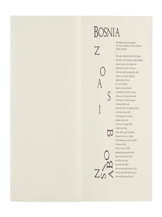 Item #318 Bosnia. Crispin Elsted