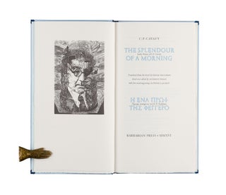 Item #323 The Splendour of a Morning; | Early Poems of C.P. Cavafy | Translated from the Greek by...
