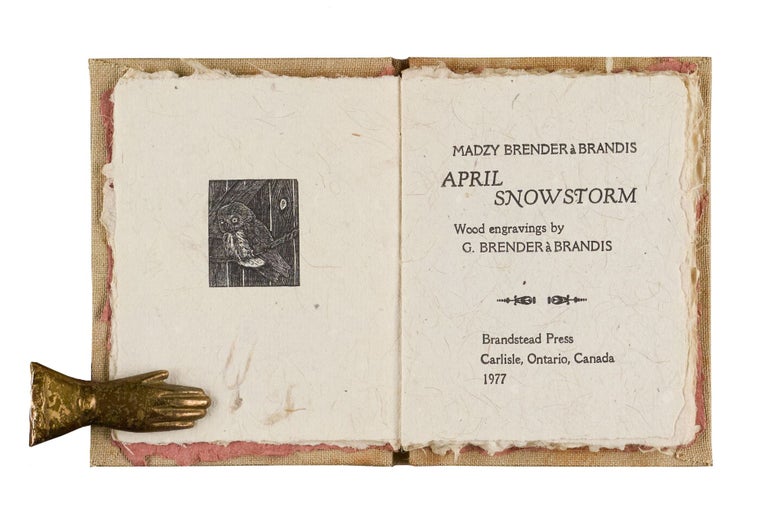 Item #345 April Snowstorm; | Wood engravings by G. Brender à Brandis. Gerard Brender à Brandis, Madzy Brender à Brandis.