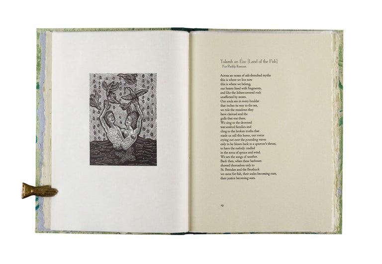 Item #352 We Are The Songs of Weather; | poems by Des Walsh | wood engravings by Alan Stein. Des Walsh.