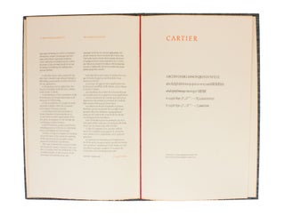 Item #353 Cartier; First proof of | Cartier | roman & italic | the first Canadian type for text...