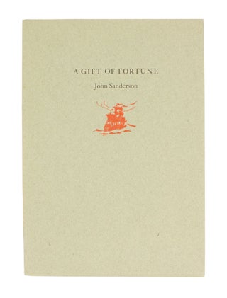 Item #357 A Gift of Fortune; | Being the Text of the Speech of Welcome for Peter Ustinov, Esq.,...
