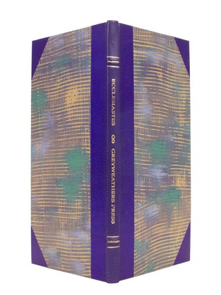 Item #370 Ecclesiastes; | The Preacher | From the King James Version of 1611 | Wood Engravings by...