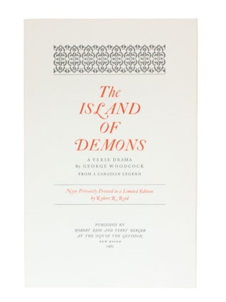 The Island of Demons; | A verse play based on a Canadian Legend | With images by Ray Cattell