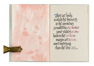 Books Are My Utopia; | Calligraphed Aphorisms Chosen & Rendered by William Rueter