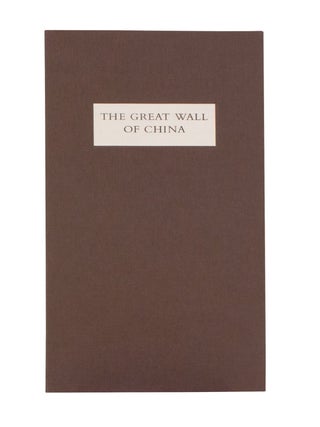 The Great Wall of China; | Translated by Ian Johnston | Illustrated by Duncan Major