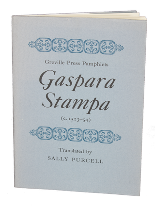 Item #49 Gaspara Stampa. Sally PURCELL, trans