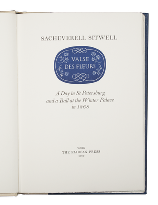 Valse des Fleurs.; A Day in St Petersburg and a Ball at the Winter Palace in 1868.